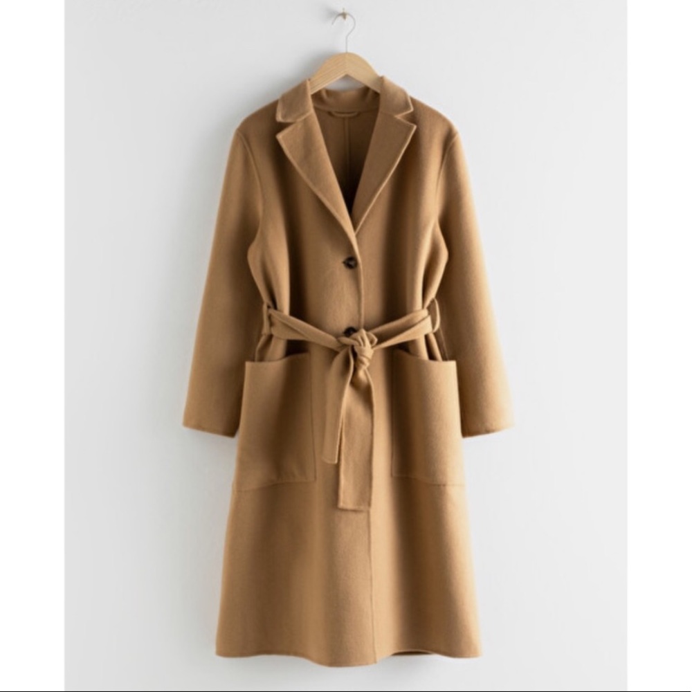 ISO: & Other Stories Tan Wool Coat